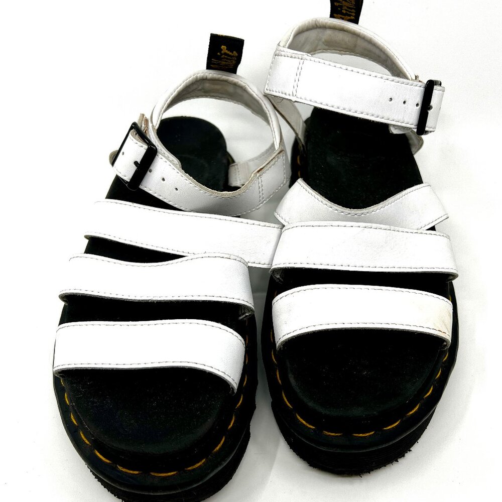 Dr. Marten's Sandals White Women's 8 BLAIRE Model Used Leather